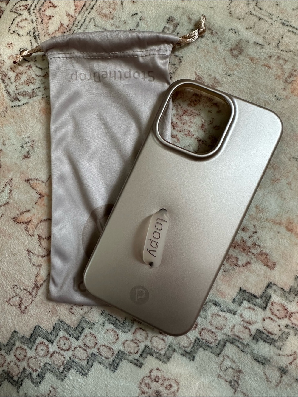 Loopy Case Metallic Gold Phone Case with Grip